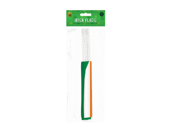 Irish Plastic Flags - (5 Pack)