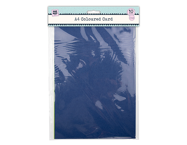 A4 Coloured Card - (10 Pack)