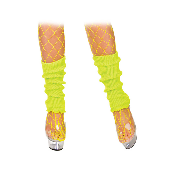 80's Leg Warmers Neon YELLOW