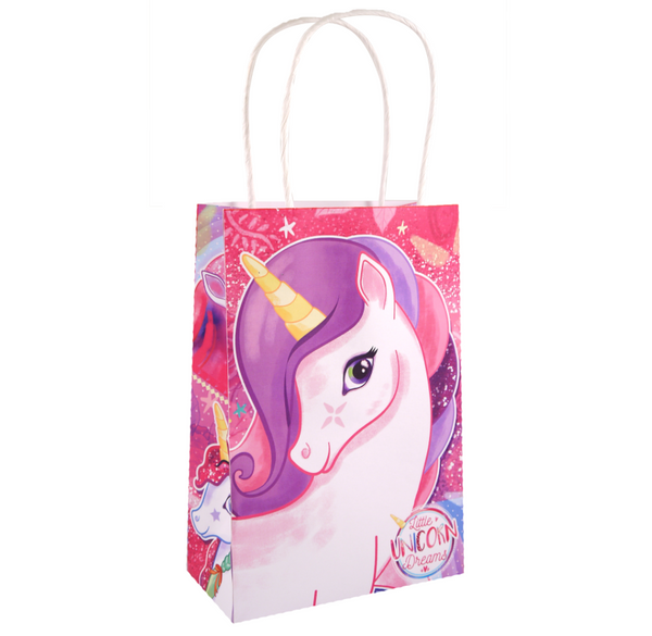 Unicorn Paper Party Bag with Handles