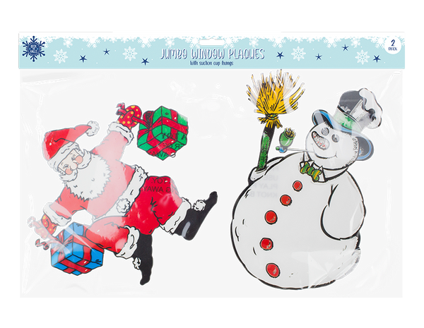 Christmas Large Window Plaques - (2 Pack)
