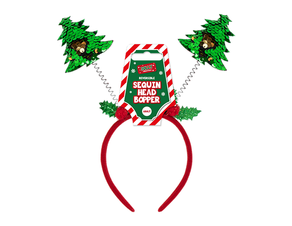 Reversible Sequin Christmas Head Boppers