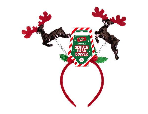 Reversible Sequin Christmas Head Boppers