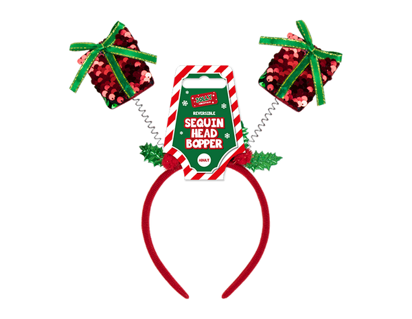 Reversible Sequin Christmas Head Boppers