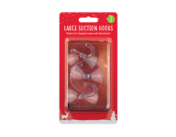 Large Suction Hooks 6cm - (3 Pack)