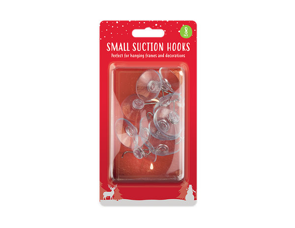 Small Suction Hooks 3.5cm - (8 Pack)