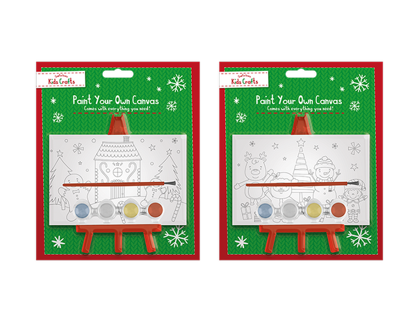Christmas Paint Your Own Canvas with Stand