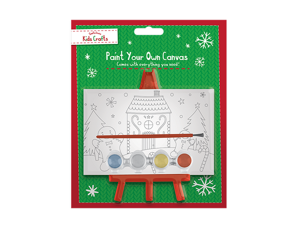 Christmas Paint Your Own Canvas with Stand