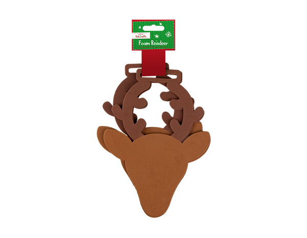 Christmas Foam Shapes in 6 Assorted Designs 22x17cm -  (4 Pack)