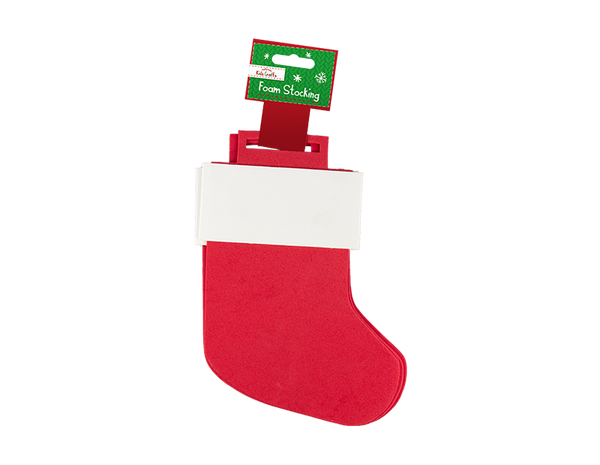 Christmas Foam Shapes in 6 Assorted Designs 22x17cm -  (4 Pack)