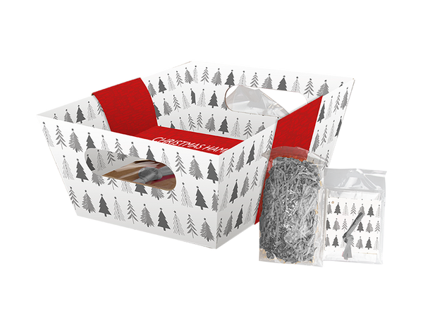 Christmas Cardboard Hamper Set - (23cm x 18cm )