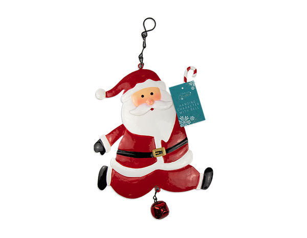 Christmas Hanging Metal Character with Bell - (29cm)