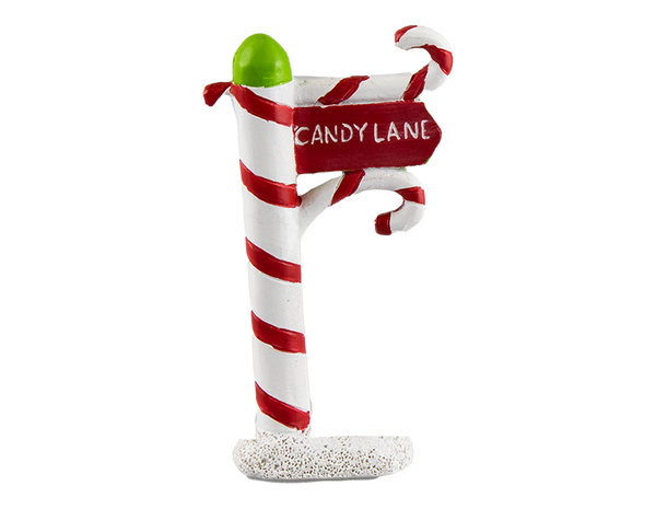 Festive Christmas Post Sign Ornament in 3 Assorted Designs